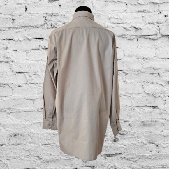 MODENA BASICS SLIM FIT MEN'S BIG & TALL LONG SLEEVE DRESS SHIRT - 18 (36/37) - Picture 5 of 6